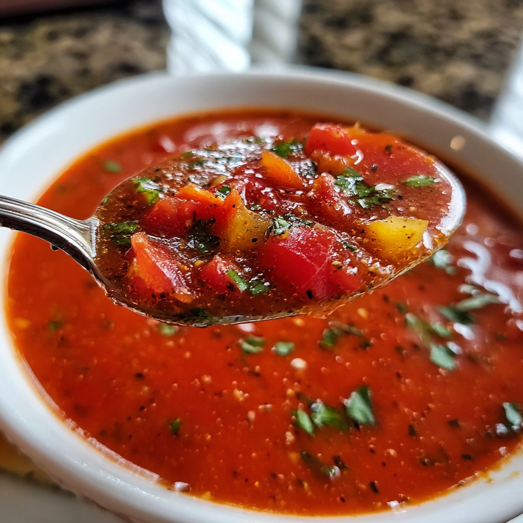 Tomatensuppe mit Chili