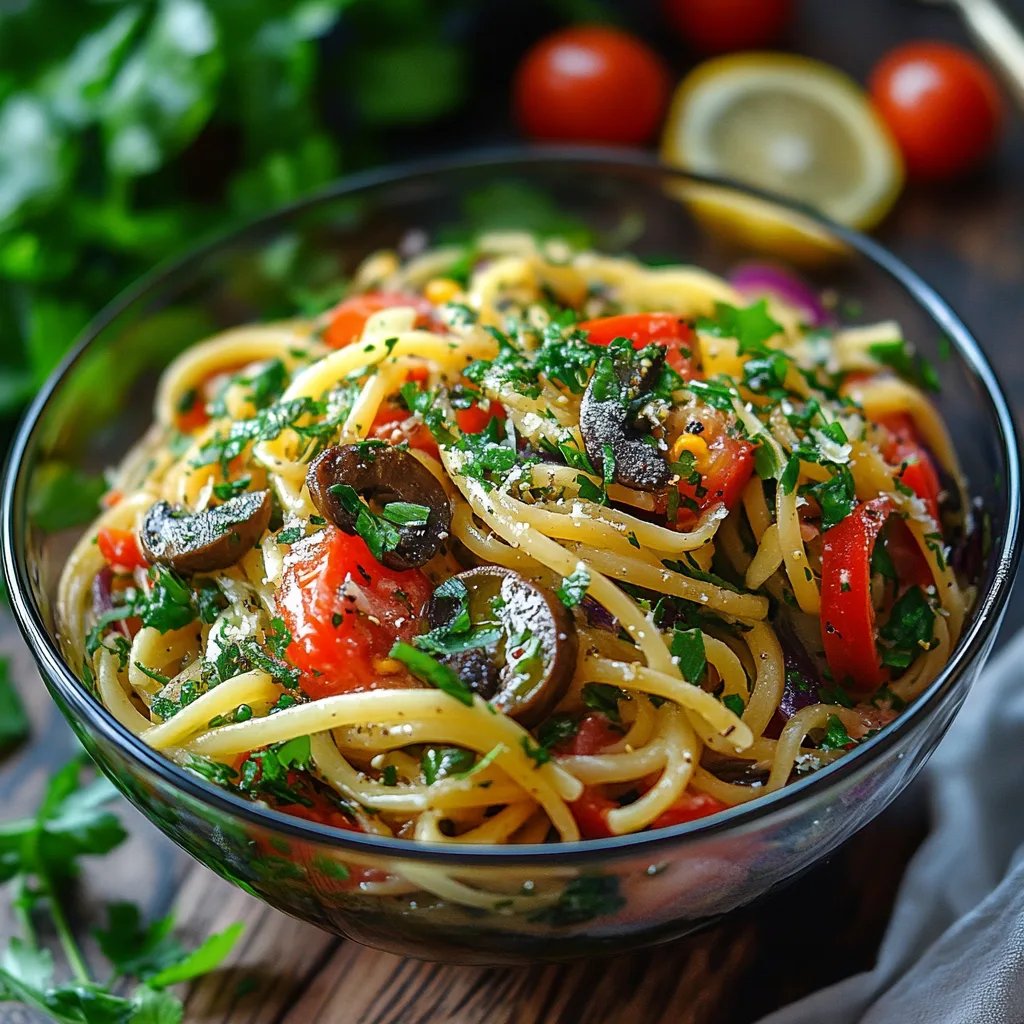 Italienischer Spaghettisalat