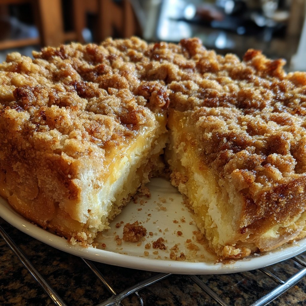Streuselkuchen Mit Vanillepudding