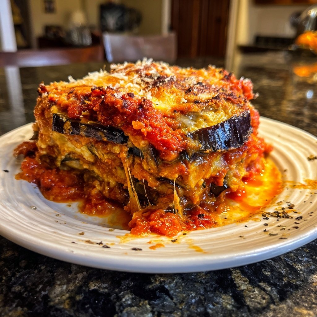 Auberginenauflauf mit Tomatensauce