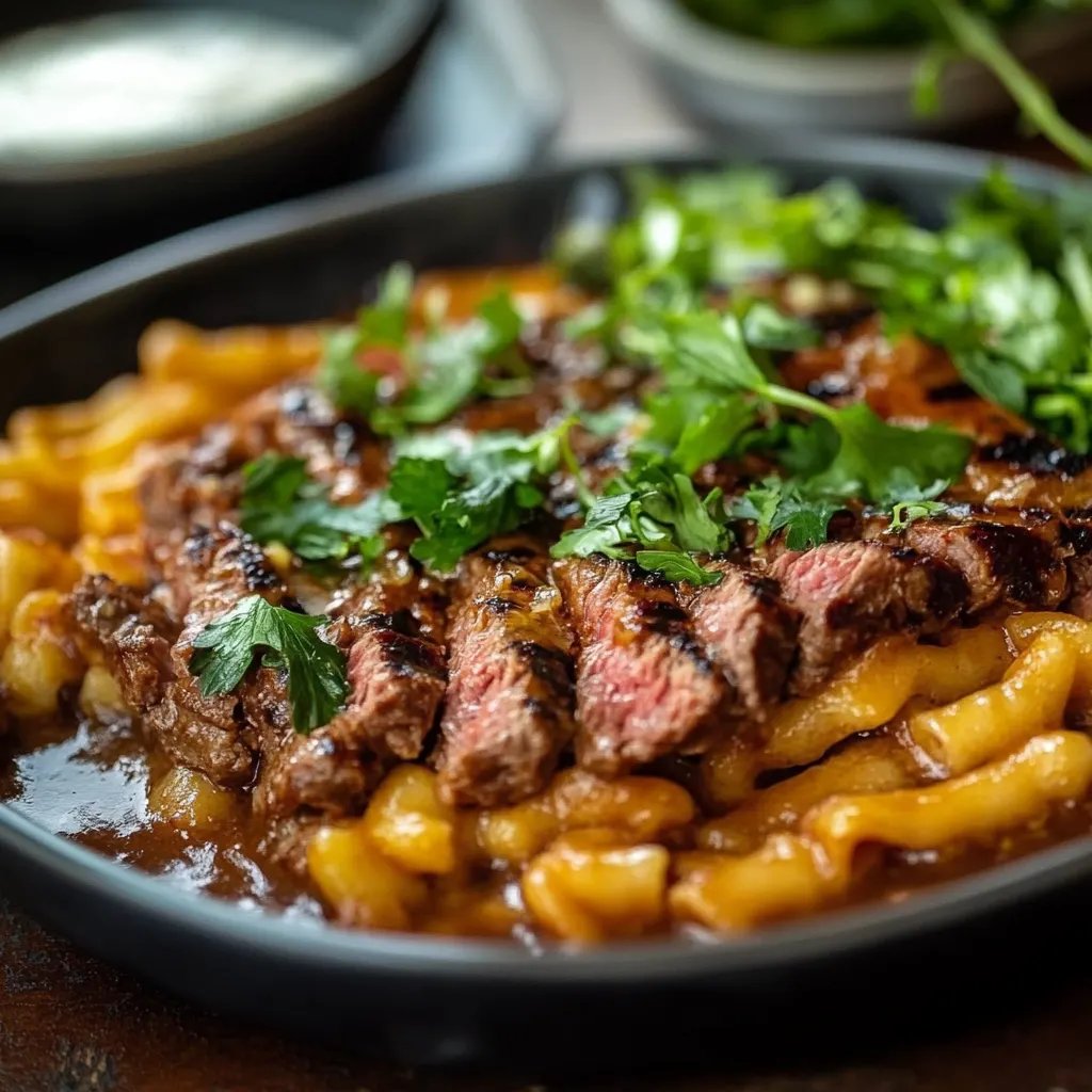 Saftiger Hackfleisch Nudelauflauf