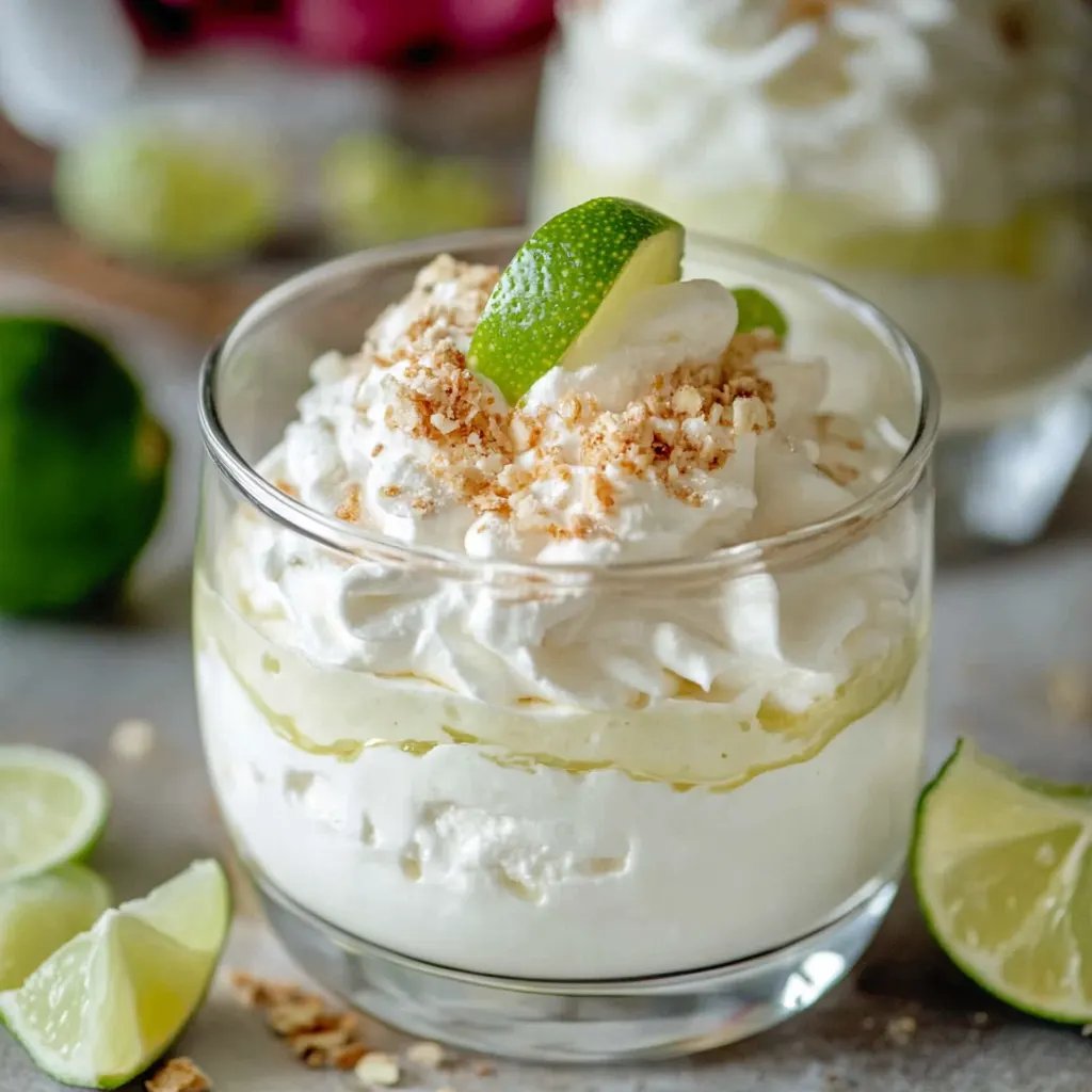 Schnelles Limetten-Mousse mit Joghurt