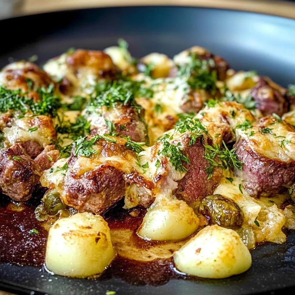 Rosenkohlauflauf mit Hackfleisch und Kartoffeln