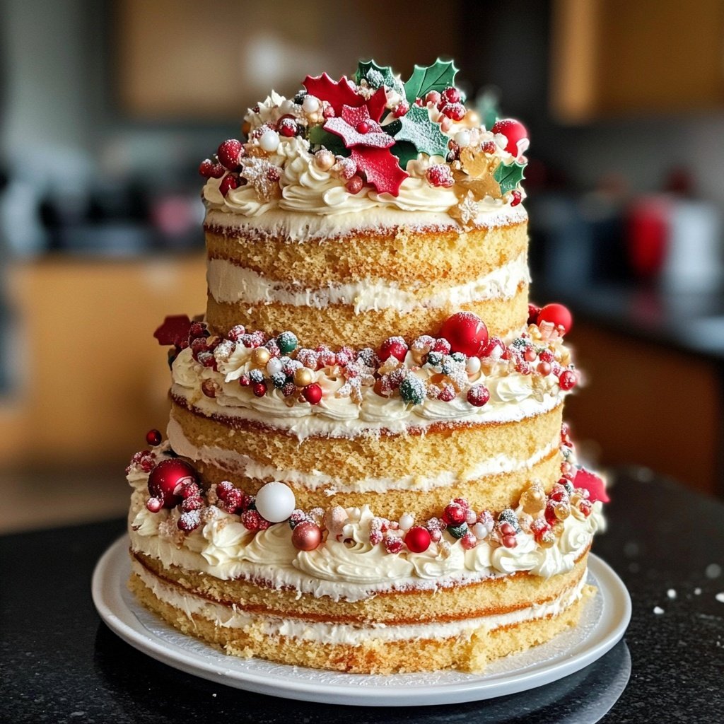 Deck the Halls Christmas Wedding Cakes