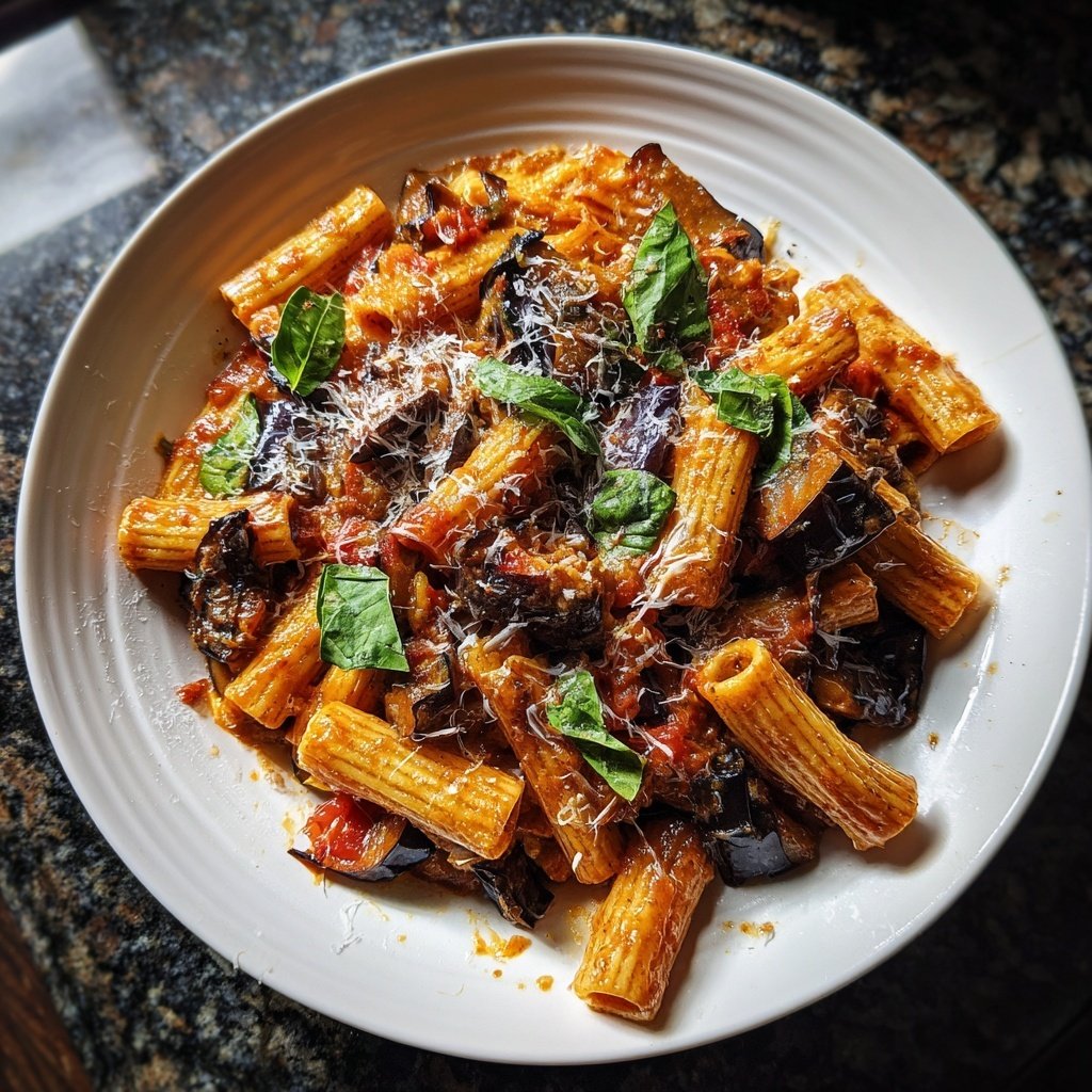 Internationale Küche Italienische Pasta alla Norma