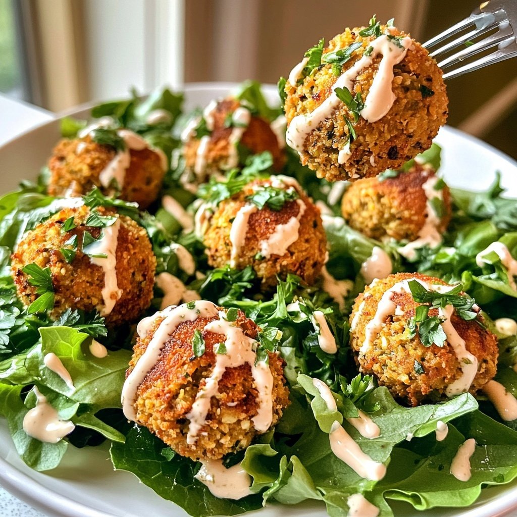 Falafel auf Salat