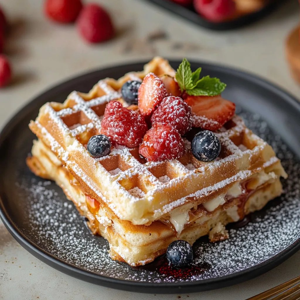 Schneller Waffelkuchen ohne Backen