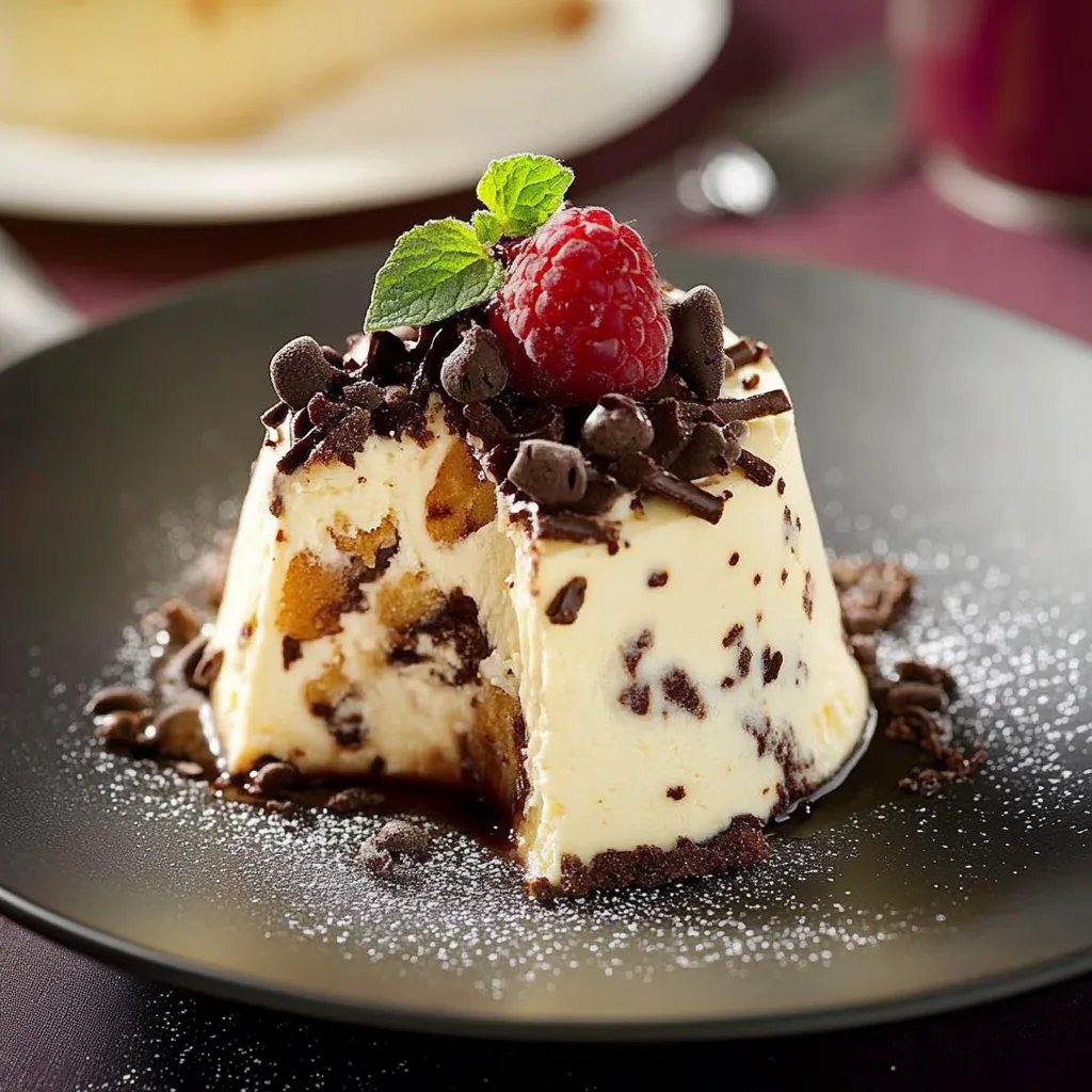 Eistorte mit Baiser und Schokoplättchen