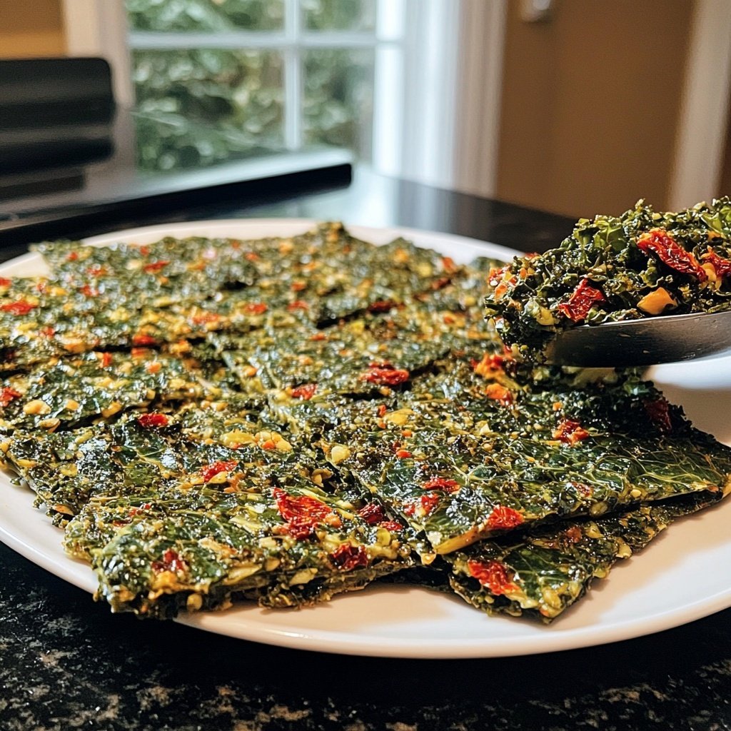 Schnelle Grünkohlpfanne mit getrockneten Tomaten