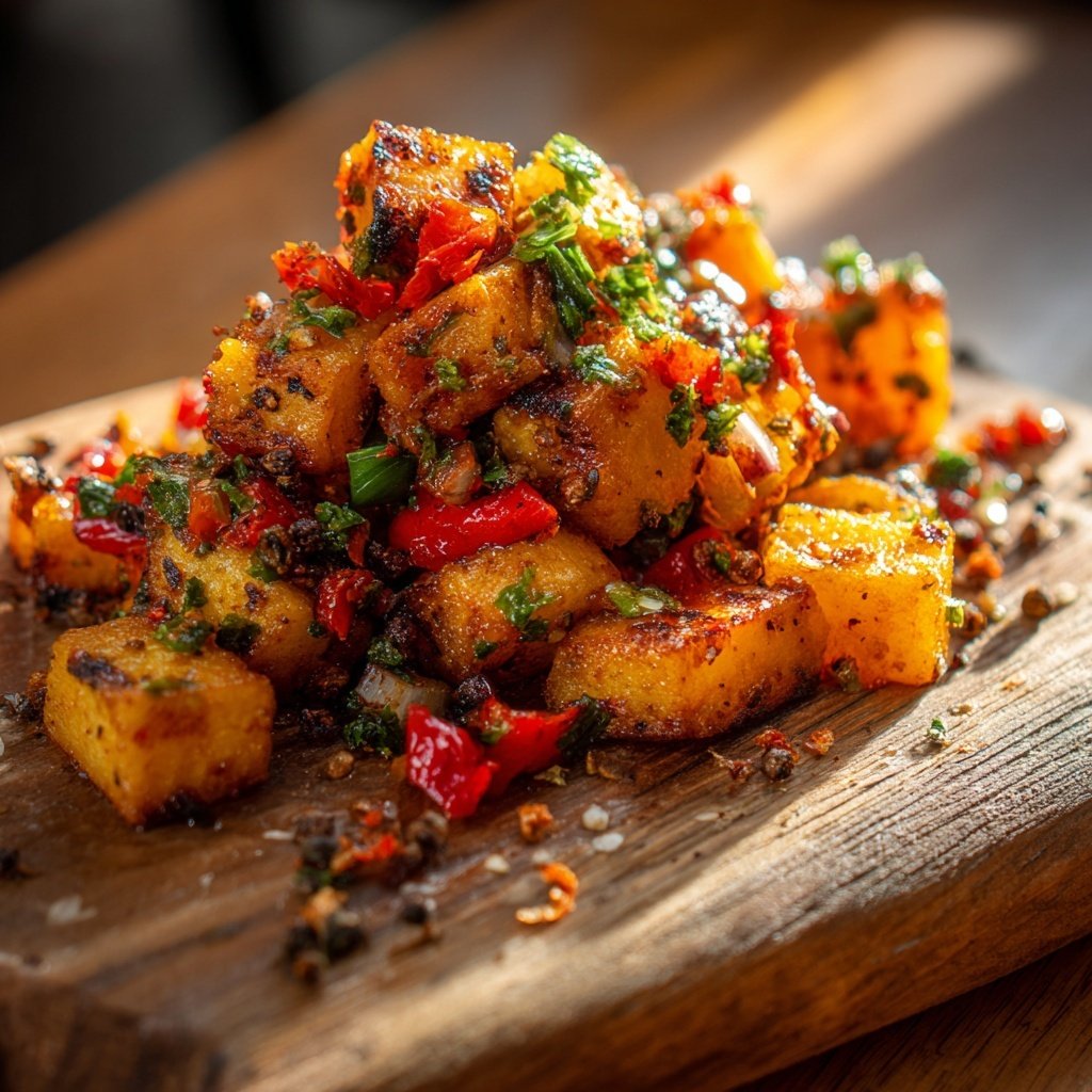 Grill Beilagen Mit Paprika Würfeln