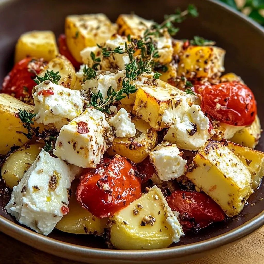 Griechische Feta-Bratkartoffeln